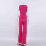 Premium Sleeveless Tank Trousers Two-Piece Vest Casual Fashion Set