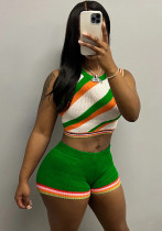 Women Tank Top and Shorts Sweater Two Piece Women Tank Top and Shorts Sweater Two Piece