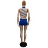 Women Tank Top and Shorts Sweater Two Piece