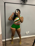 Women Tank Top and Shorts Sweater Two Piece