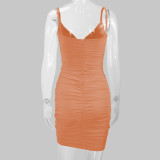 Women's Clothes Sexy Summer Style Straps V-Neck Bodycon Dress