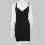 Women's Clothes Sexy Summer Style Straps V-Neck Bodycon Dress