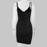 Women's Clothes Sexy Summer Style Straps V-Neck Bodycon Dress