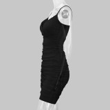 Women's Clothes Sexy Summer Style Straps V-Neck Bodycon Dress
