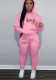 Women Casual Print Hoodies and Pant Two-Piece Set