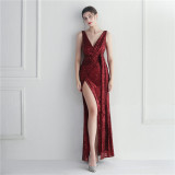 sequins Plus Size Formal Party Evening Dress