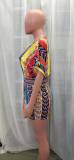 Summer Loose Casual Print Jumpsuit