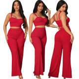 Women's Sexy Fashion Solid Casual Two-Piece Set