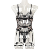 Women Fashion Leopard Print Sexy Lingerie Set