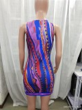 Women's Positioning Print Dress