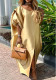 Solid Color Satin Loose Dress
