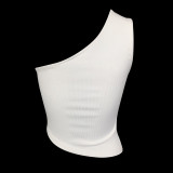 Nightclub One Shoulder Strap No Steel Ring Wrapped Chest Ladies Slash Shoulder Vest