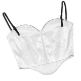 Women's Summer Sexy Camisole Irregular Crop Slim Low Back Herringbone Top