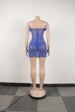 Sexy Feather Beaded Pearl Tight Fitting Bodycon Dress