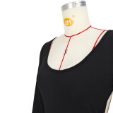 Women's Sexy Plain Long Sleeve Low Back Jumpsuit