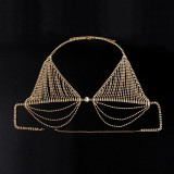 Chest Chain Accessories Fashion Rhinestone Tassel Sexy Bikini Bra Chain Nightclub Body Chain