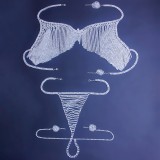 Sexy tassel rhinestone bra body chain ladies autumn and winter accessories body Chain