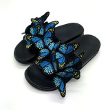 Women bowknot embroidered flip flops and flat shoes