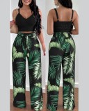 Spring Sweet Fresh Beauty Fashion Casual Pants Set