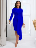 Autumn Long Sleeve Chic Elegant ol Pencil Plus Size African Dress