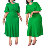 Ladies Elegant Casual Plus Size Dress