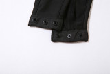 Summer Women Sexy Casual Mesh Patchwork High Waist Long Sleeve Bodysuit