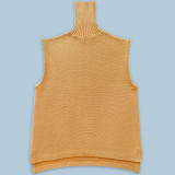 Women Casual Turtleneck Sleeveless Sweater