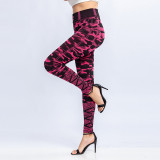 Women Sexy Camouflage Print Basic Legging