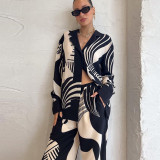Ladies Fashion Casual Positioning Print Two Piece Pants Sets