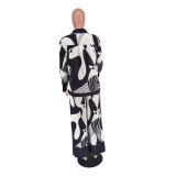 Ladies Fashion Casual Positioning Print Two Piece Pants Sets