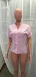 Women summer v-neck shirt