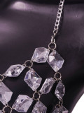 Women Summer Cutout Shiny Crystal Vest
