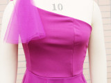 Women One Shoulder Sleeveless Mesh Patchwork Dress