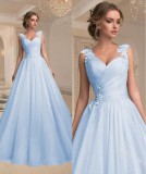 Spring Summer Long Dress V Neck Strapless Fashion Mesh Dress（Processing time need 3-6 days）