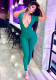 Women's Street Sexy Tight Fitting Deep v Low Back Short Sleeve Jumpsuit