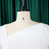 Women's Chic Tonle Fashion Slash Shoulder Dress