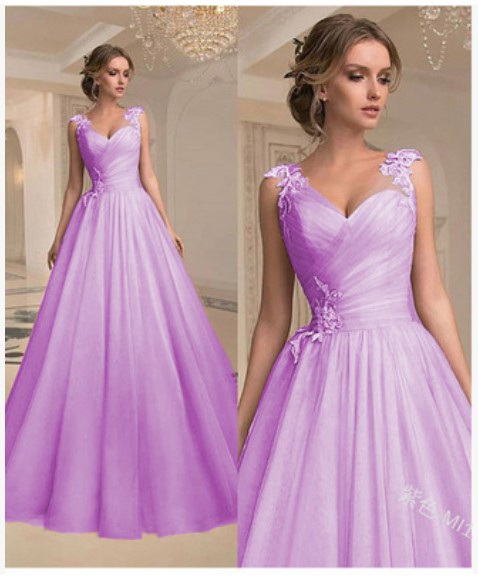 Spring Summer Long Dress V Neck Strapless Fashion Mesh Dress(Processing time need 3-6 days)