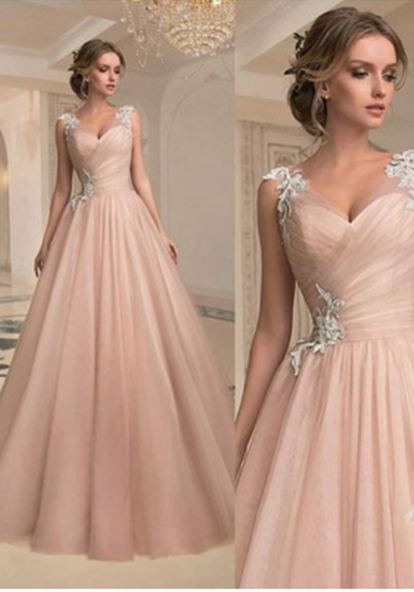 Spring Summer Long Dress V Neck Strapless Fashion Mesh Dress(Processing time need 3-6 days)
