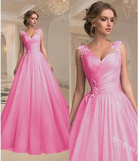 Spring Summer Long Dress V Neck Strapless Fashion Mesh Dress(Processing time need 3-6 days)