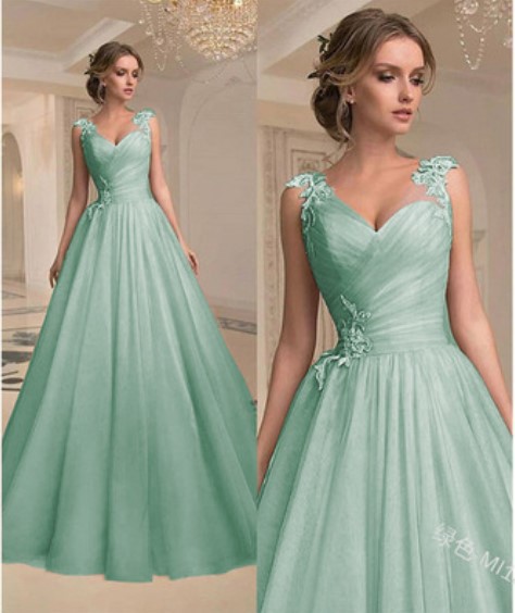 Spring Summer Long Dress V Neck Strapless Fashion Mesh Dress(Processing time need 3-6 days)