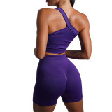 Fitness Set High Waist Tight Fitting Workout Shorts Butt Lift Quick Dry Breathable Running Training Yoga Shorts