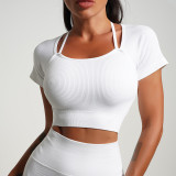 Fitness Set High Waist Tight Fitting Workout Shorts Butt Lift Quick Dry Breathable Running Training Yoga Shorts