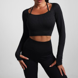 Fitness Set High Waist Tight Fitting Workout Shorts Butt Lift Quick Dry Breathable Running Training Yoga Shorts