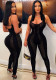 Summer Women's High Waist Sexy Butt Lift Sleeveless Tight Fitting Sports Fitness Jumpsuit Women