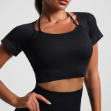Fitness Set High Waist Tight Fitting Workout Shorts Butt Lift Quick Dry Breathable Running Training Yoga Shorts