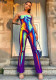 Women Summer Women Strapless Off Shoulder Print Jumpsuit