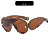 Sunglasses punk futuristic glasses big frame sunglasses
