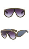 Sunglasses punk futuristic glasses big frame sunglasses