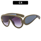 Sunglasses punk futuristic glasses big frame sunglasses