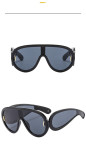 Sunglasses punk futuristic glasses big frame sunglasses